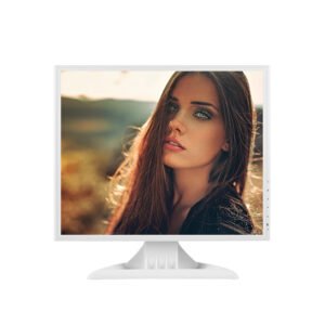 High Definition Wide view Sq uare Monitor TFT Panel 17 inch white LCD Monitor